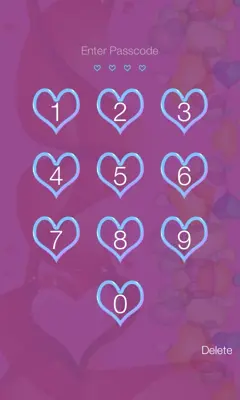 Passcode Love Screen Lock android App screenshot 3